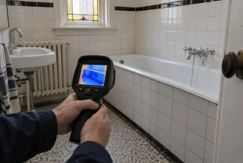 Lekdetectie Zeewolde – onderzoek in een badkamer van een oudere woning